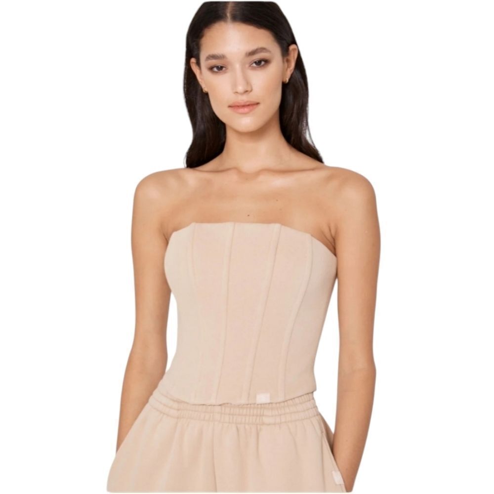 NWT Atoir X Rozalia The Corset Sand Sweatshirt Material Beige Tan XS / 6